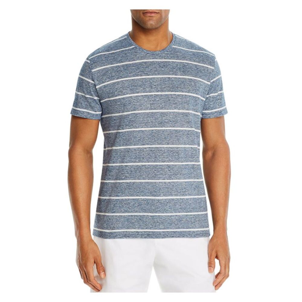 DYLAN GRAY Mens Blue Striped Casual Shirt S